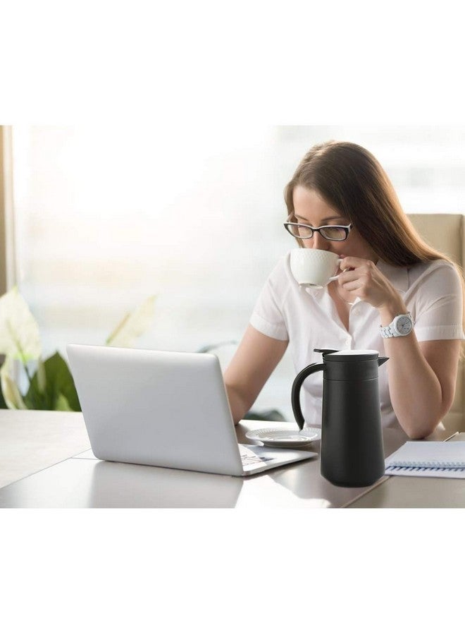 GearRoot 28oz Coffee Carafe Airpot Insulated Coffee Thermos Urn Stainless Steel Vacuum Thermal Pot Flask for Coffee, Hot Water, Tea, Hot Beverage - Keep 9 Hours Hot, 18 Hours Cold - Image 5