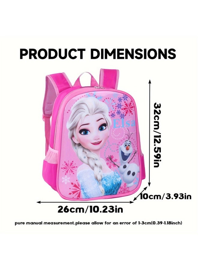 Frozen Backpack Girls 3 4 5 6 Years – Children's Backpack blue with Bag for Little Girls – Disney Frozen Children's Bag Toddler Nursery with Elsa - Image 3