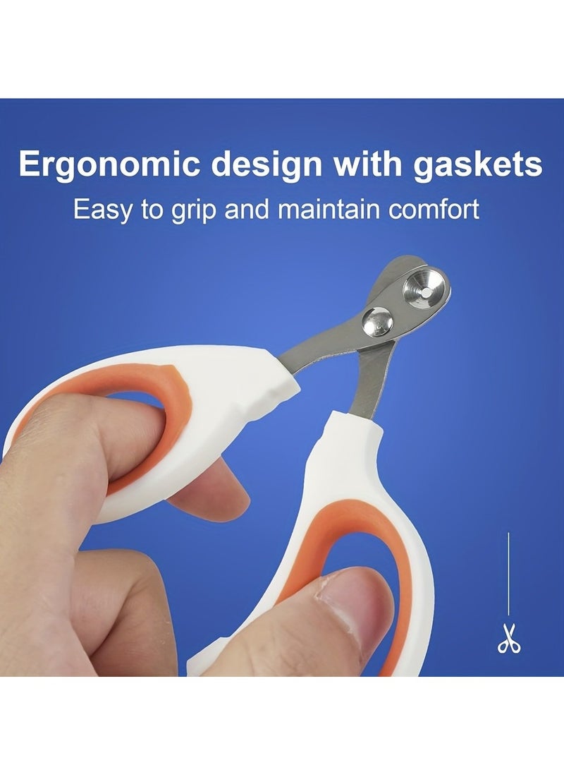 مجموعة قصاصات أظافر القط الممتازة -الشفرة الحادة Angled Blade، ثقب القطع الدائري Circular Cut Hole، تصميم مكافحة التفرقع Anti-Overcutting، مقبض مقبض سهل، آمنة وخالية من الإجهاد Grooming Experience - Image 3