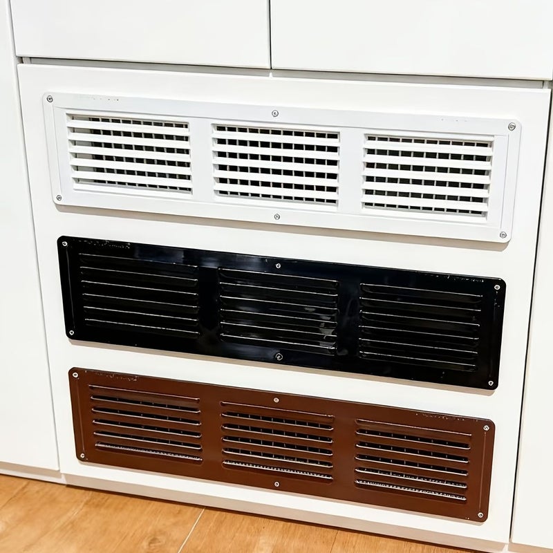 White 4x16 Inch Lightweight Aluminum Perforated Grille for Wall Ceiling Vents - Image 2