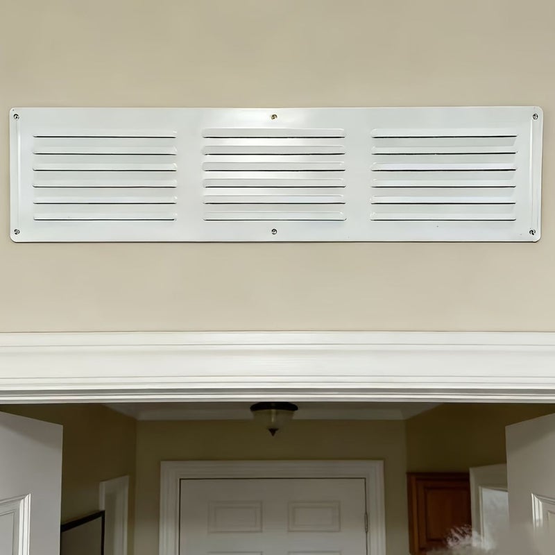 White 4x16 Inch Lightweight Aluminum Perforated Grille for Wall Ceiling Vents - Image 5