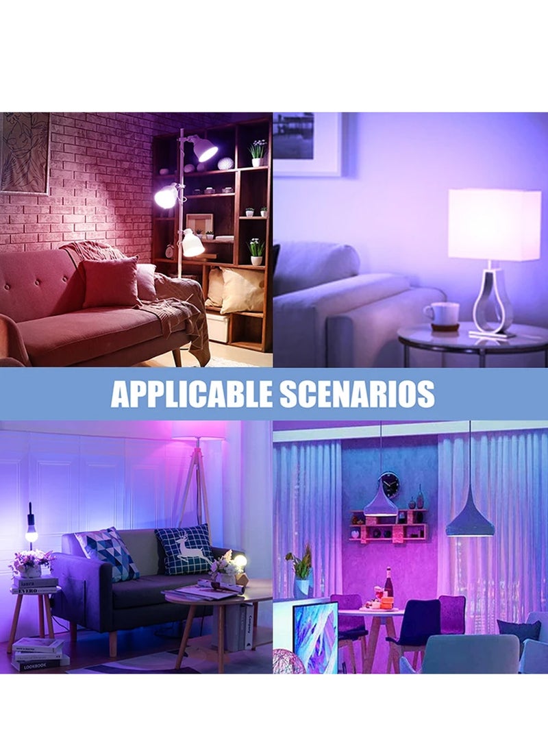UPSTYLE - Smart  LED Color Changing Light Bulb, 10W RGB Light Bulbs with Remote, Dimmable 60W Equivalent Daylight White Timing Function - E27, E22, E26 Screw Base RGB Bulb for Home Decor,Bedroom,Party(1Pack) - Image 1