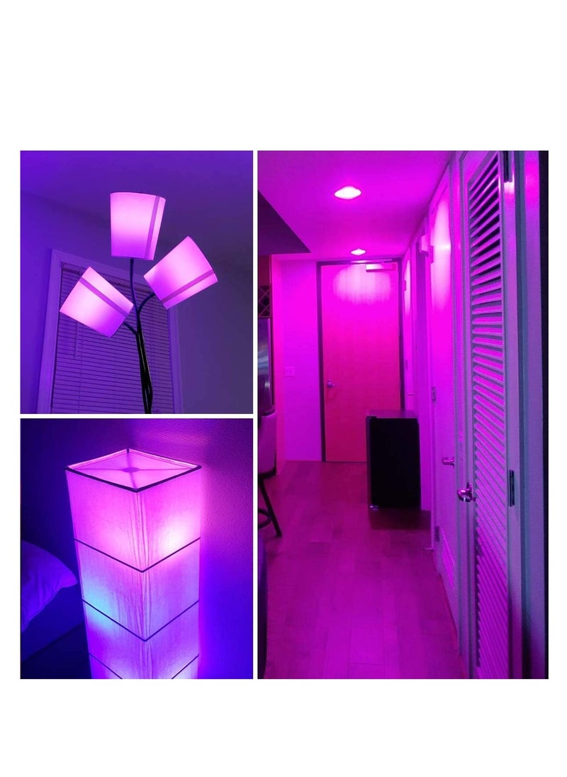 UPSTYLE - Smart  LED Color Changing Light Bulb, 10W RGB Light Bulbs with Remote, Dimmable 60W Equivalent Daylight White Timing Function - E27, E22, E26 Screw Base RGB Bulb for Home Decor,Bedroom,Party(1Pack) - Image 1