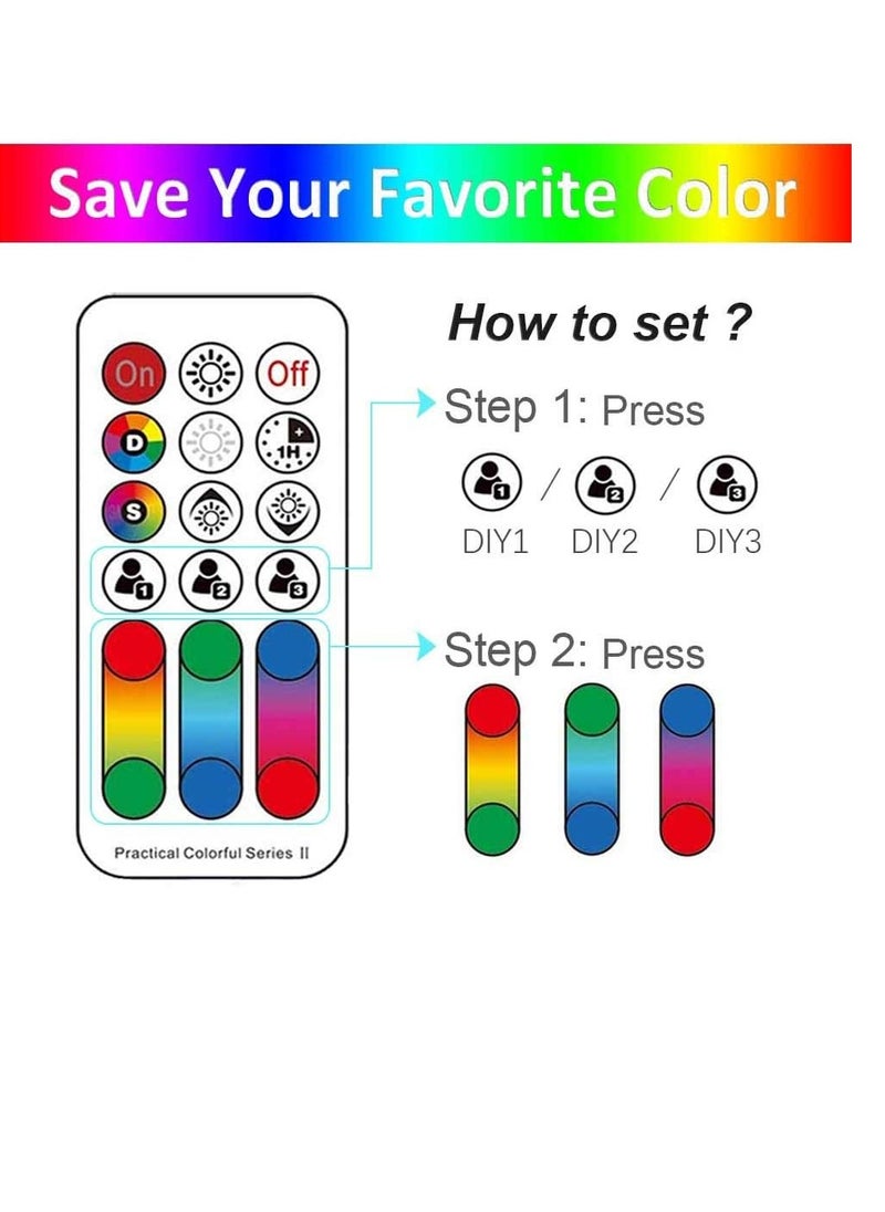 UPSTYLE - Smart  LED Color Changing Light Bulb, 10W RGB Light Bulbs with Remote, Dimmable 60W Equivalent Daylight White Timing Function - E27, E22, E26 Screw Base RGB Bulb for Home Decor,Bedroom,Party(1Pack) - Image 1