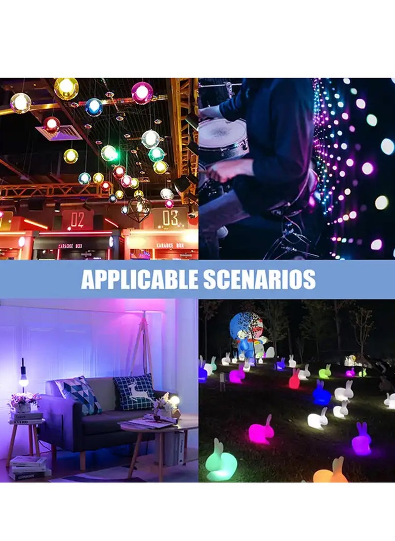 UPSTYLE - Smart  LED Color Changing Light Bulb, 10W RGB Light Bulbs with Remote, Dimmable 60W Equivalent Daylight White Timing Function - E27, E22, E26 Screw Base RGB Bulb for Home Decor,Bedroom,Party(1Pack) - Image 1