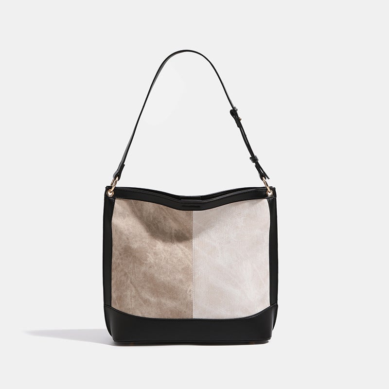 Ink Painting Gallery Tote Bag Large Capacity Bag Women'S 2025 Spring And Fashion Trendy Texture Commuting Shoulder Bag - Image 1