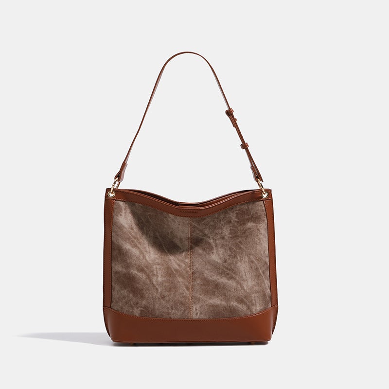 Ink Painting Gallery Tote Bag Large Capacity Bag Women'S 2025 Spring And Fashion Trendy Texture Commuting Shoulder Bag - Image 4