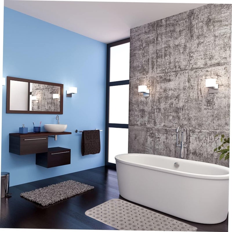 Ciieeo Bathroom Accessories Washable Massage Feet Bath Pad Slip Floor Mat PVC Bathtub Mat - Image 1