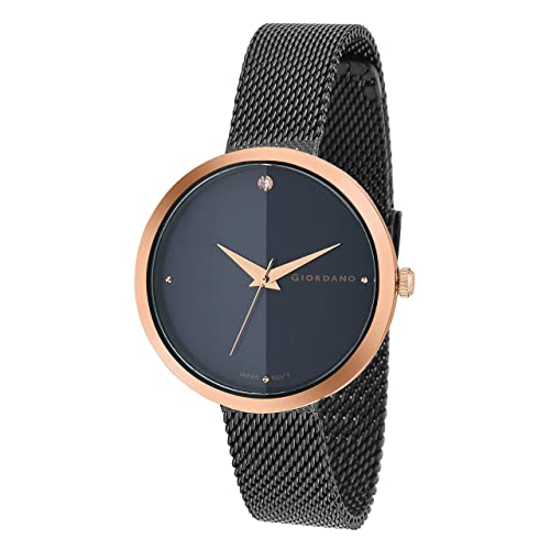 Giordano Eleganza Collection Analog Wrist Watch for Women with Color Variant, Stylish Wired Metal Mesh Band| Ladies | Girls - GD-4062 - Image 2