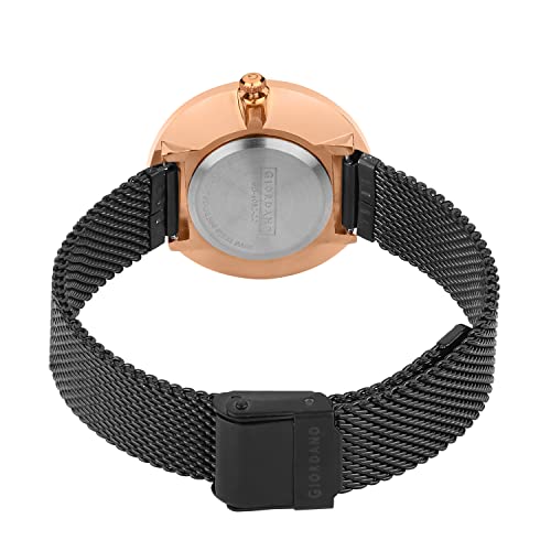 Giordano Eleganza Collection Analog Wrist Watch for Women with Color Variant, Stylish Wired Metal Mesh Band| Ladies | Girls - GD-4062 - Image 5