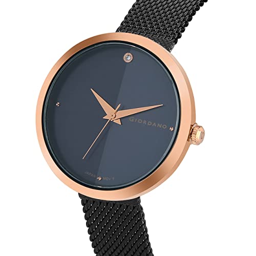 Giordano Eleganza Collection Analog Wrist Watch for Women with Color Variant, Stylish Wired Metal Mesh Band| Ladies | Girls - GD-4062 - Image 3