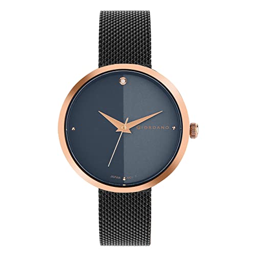 Giordano Eleganza Collection Analog Wrist Watch for Women with Color Variant, Stylish Wired Metal Mesh Band| Ladies | Girls - GD-4062 - Image 1