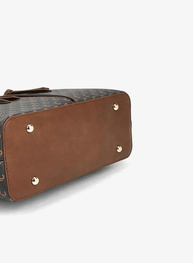 Le Confort BROWN Monogram Shopper for Women | Best Price UAE