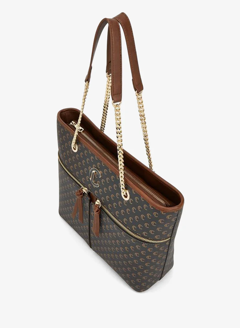 Le Confort BROWN Monogram Shopper for Women | Best Price UAE