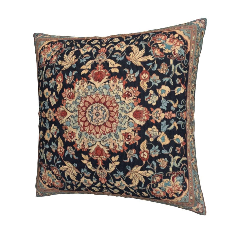 Droerfes Vintage Floral Throw Pillow Covers Set of 2 Couch Pillow Case Decoration Cushion Covers for Sofa Home Living Room Bedroom Outdoor 18X18 Inch - Image 5