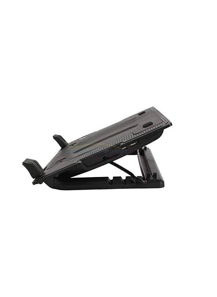 Generic Silent 9-Inch USB Cooling Pad Stand Fan, Adjustable, Black, for Laptops, Desktops, and Gaming Consoles  - Image 1