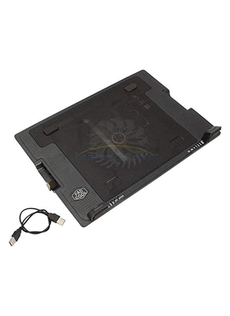 Generic Silent 9-Inch USB Cooling Pad Stand Fan, Adjustable, Black, for Laptops, Desktops, and Gaming Consoles  - Image 4