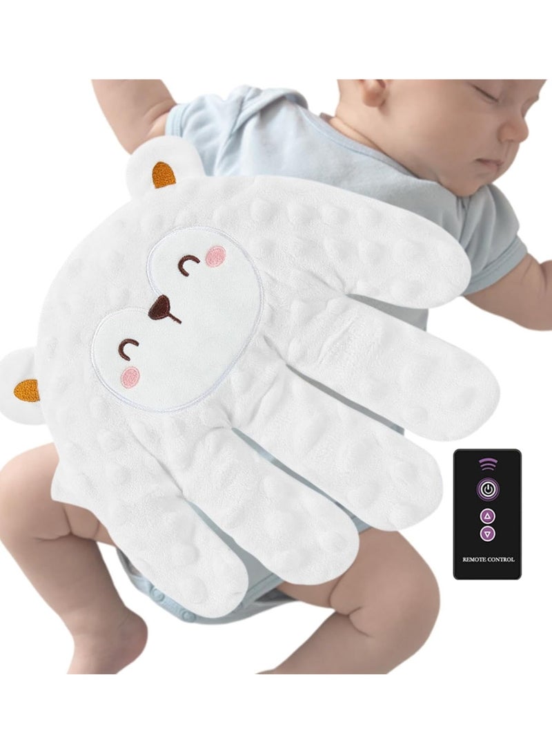 Baby Soothing Palm Hand, Baby Sleep Aid Palm for Baby Sleep, Baby Sleep Automatic Beater, Baby Sleeping Palm with Remote Control, Baby Sleep Soother Comfortable Electric Baby Hand Pillow for Home - Image 1