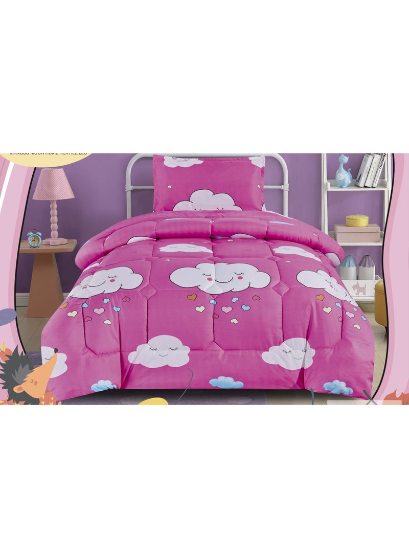 مون مفرش نفر حشوة رسومات اطفال لراحة طفلك - Image 1