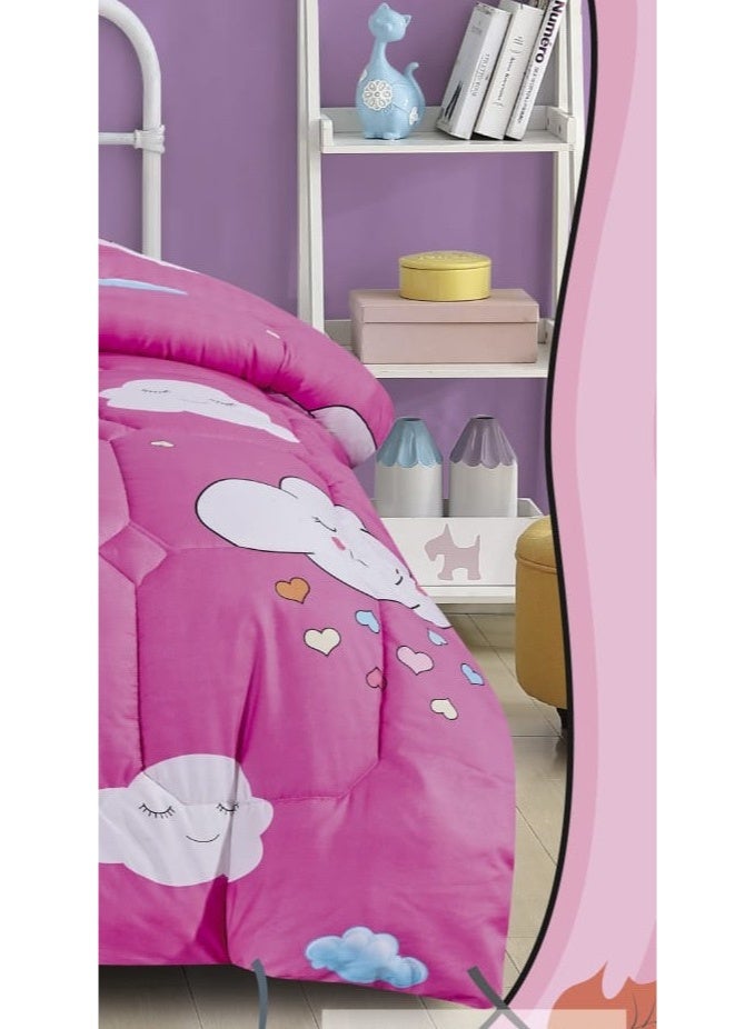 مون مفرش نفر حشوة رسومات اطفال لراحة طفلك - Image 4