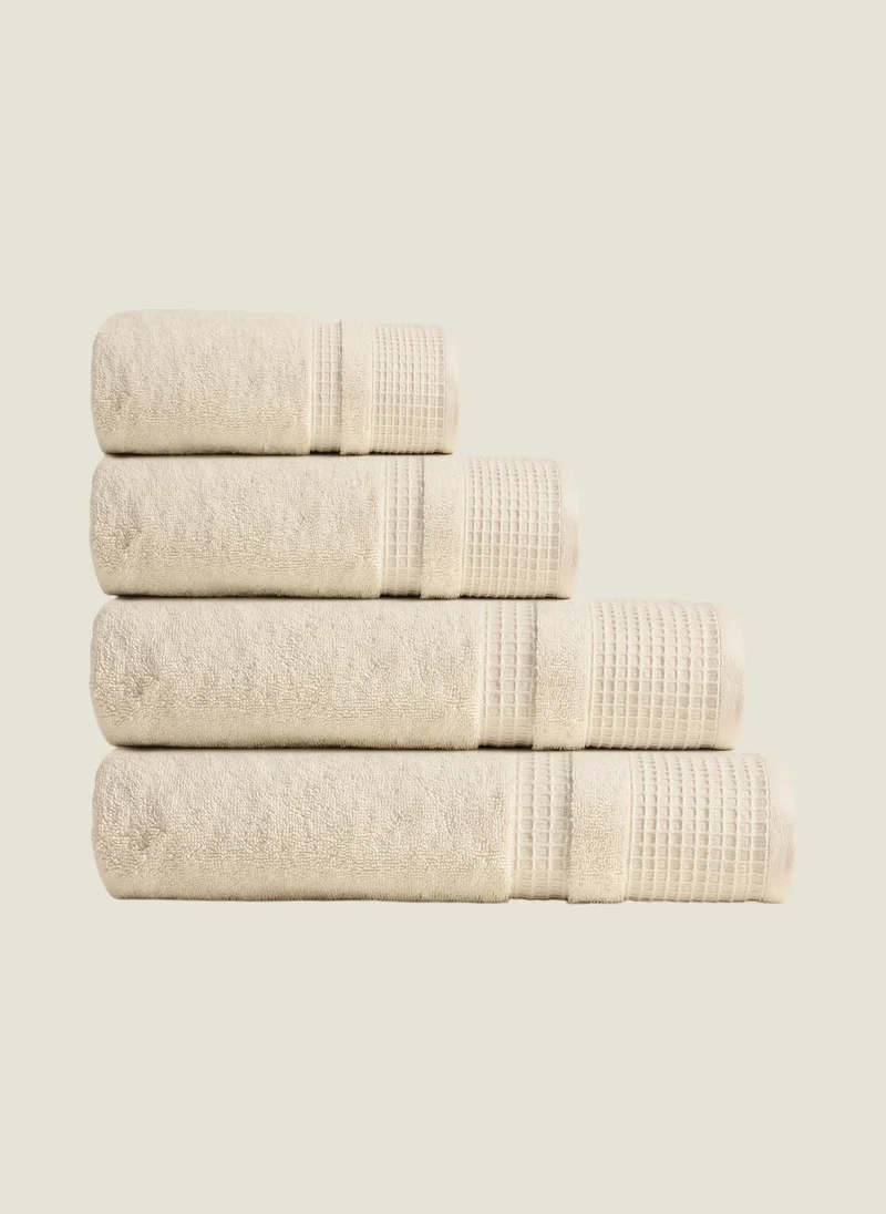 يسكن Premium 600 GSM Cotton Bamboo Blend Towels - 33x33 cm