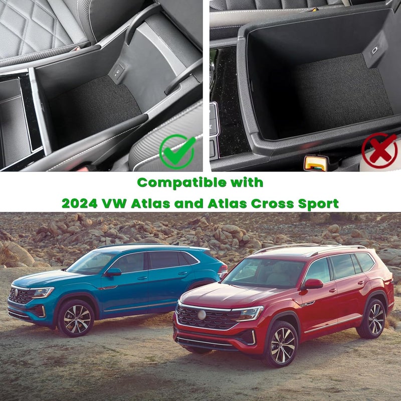 Neepiar Center Console Organizer for VW Atlas and Cross Sport - Image 2