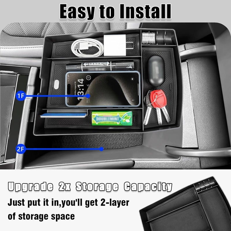 Neepiar Center Console Organizer for VW Atlas and Cross Sport - Image 4