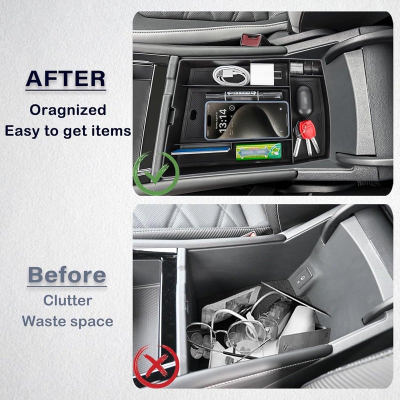 Neepiar Center Console Organizer for VW Atlas and Cross Sport - Image 5