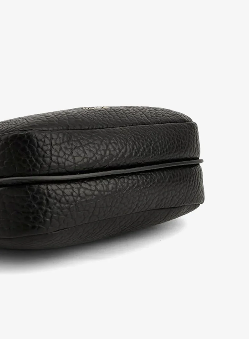 Celeste BLACK Textured Shoulder Bag With Adjustable Strap for Women | Best Price UAE