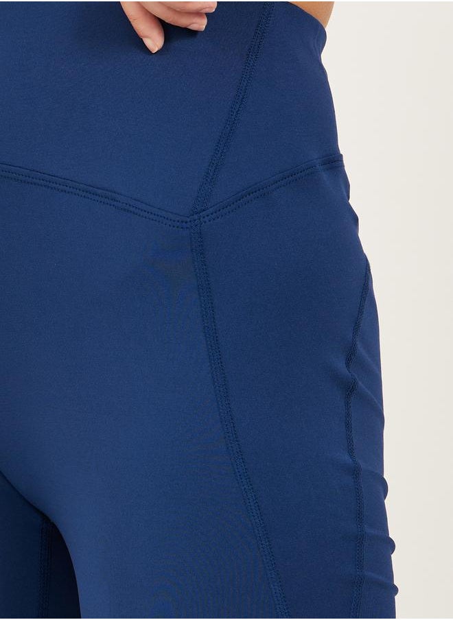 Styli Broad Waist Stitch Detail Leggings  - Image 3
