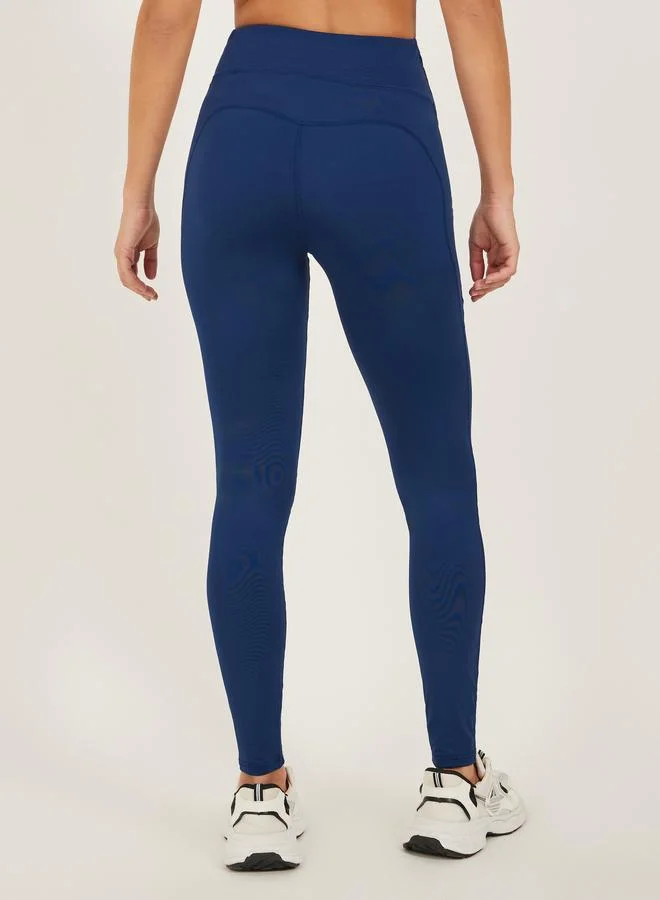 Styli Active Broad Waist Stitch Detail Leggings