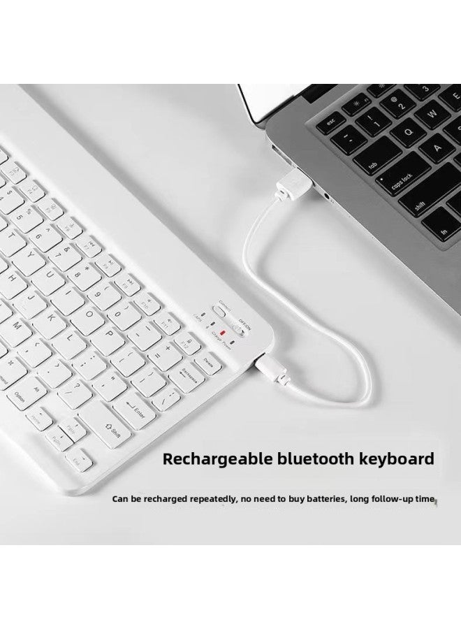 Hot Sale Bluetooth Wireless Keyboard For Apple Ipad For Huawei Matepad Tablet Bass Mini Cute-Color:Pink-Product Type:Keyboard + Dual-mode Mouse (mouse Charging Model) - Image 3