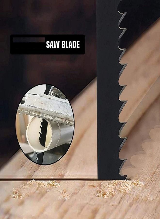 5-Piece Jigsaw Blade Set Black/Silver  - Image 3