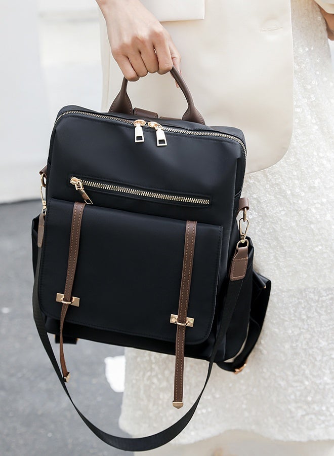 DUNISO Women Backpack Purse, Waterproof Backpack for Girl Woman Black Travel Bookbag Lady Shoulder Bag, Lightweight Ladies Fashion Daily Backpack Anti-theft Casual Daypack - Image 5