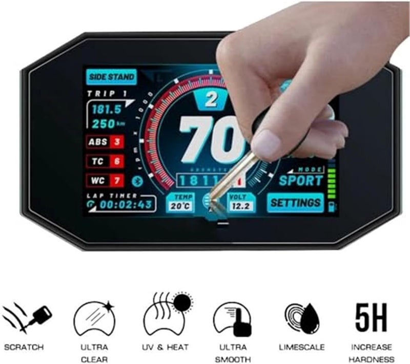 DEMULAX Motorcycle Dashboard Screen Protector - Image 4