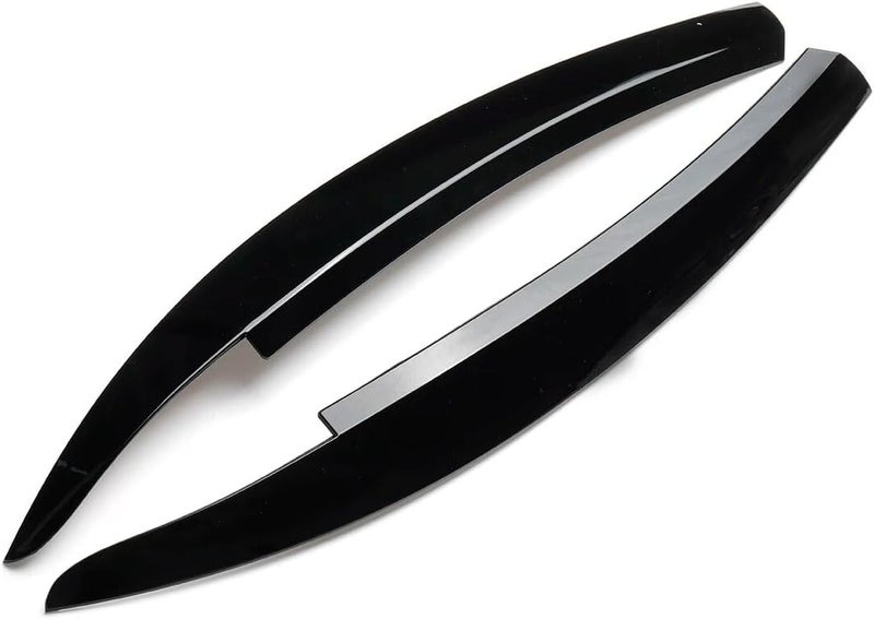 QASULER Glossy Black Carbon Fiber Headlight Eyelids for VW Scirocco R GTS - Image 4