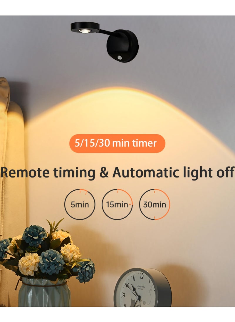 Arabest Smart Wall Light with Rechargeable Battery - LED Wall Light with Motion Sensor & 3 Color Temperatures (3000K/4000K/6000K) - 360° Rotating Wireless Wall Lamp for Art, Closet, Bedroom, Staircase and Hallway  - Image 2