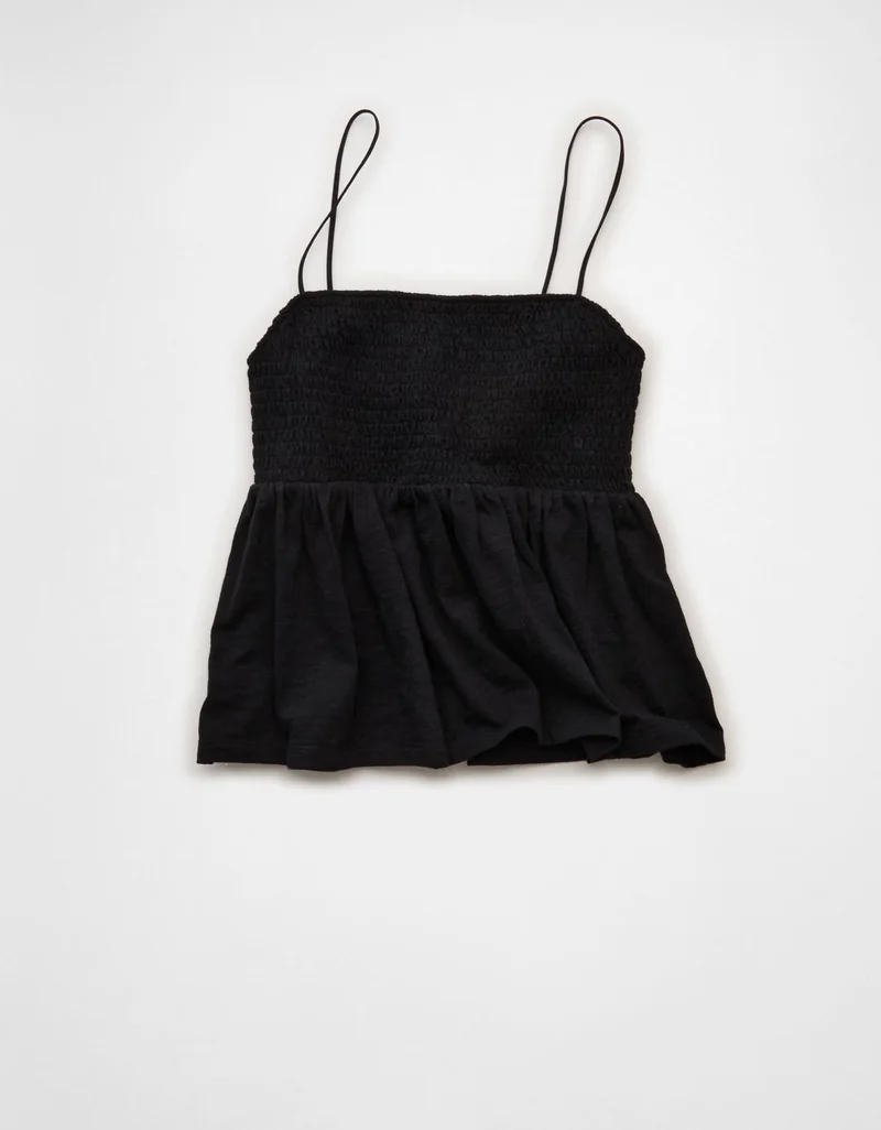 American Eagle  AE Sunchaser Babydoll Smocked Tank Top for Women | Best Price UAE