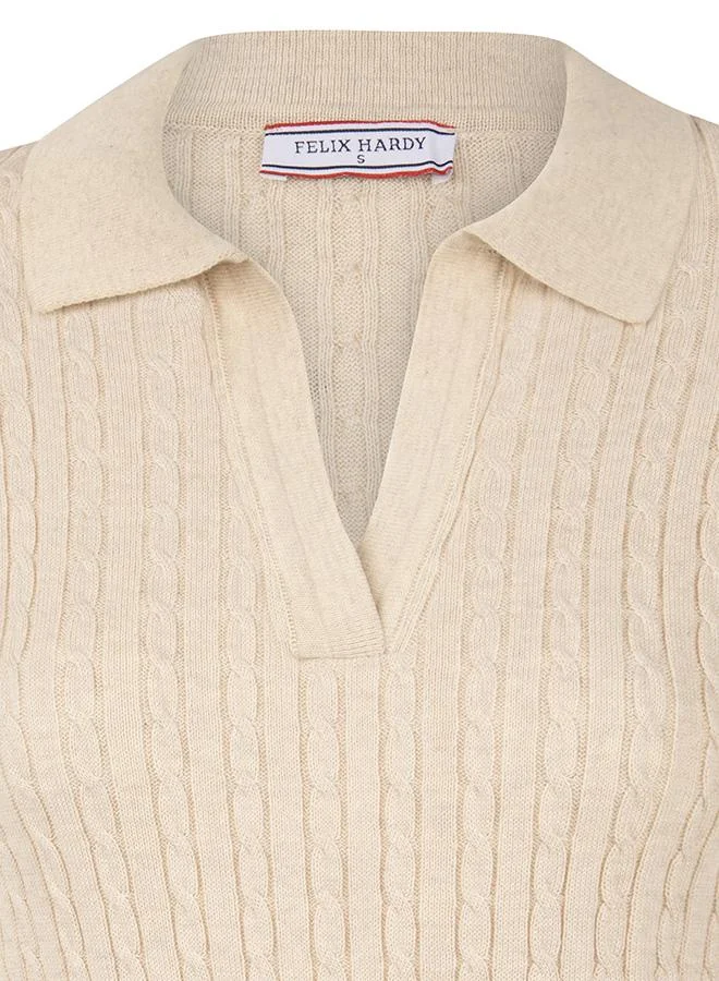 فيليكس هاردي Pullover with Polo Collar