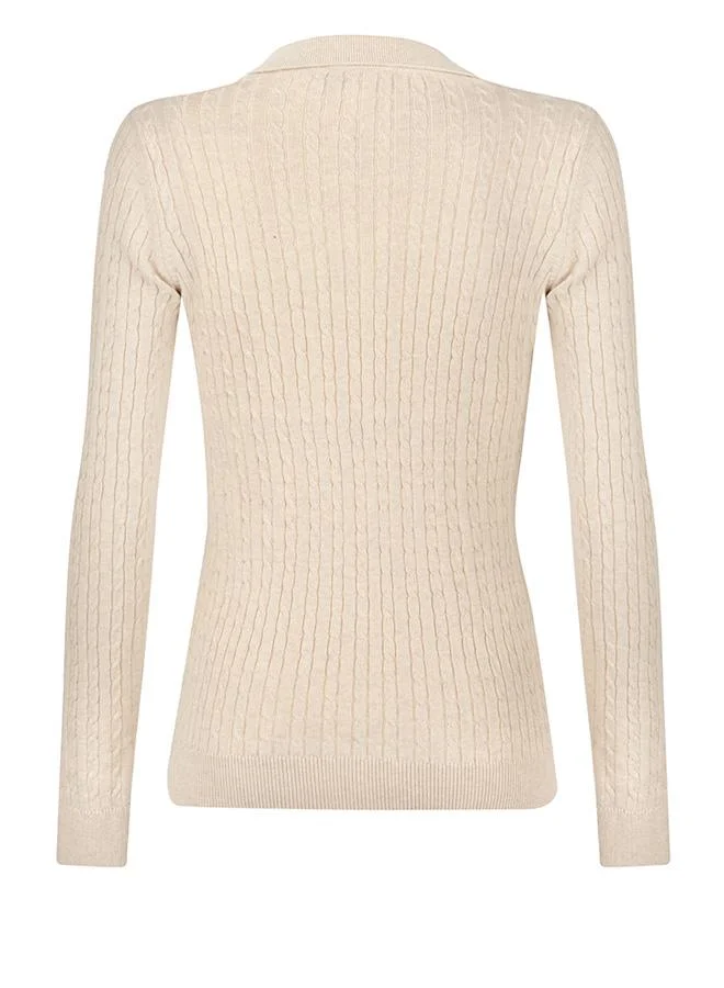 FELIX HARDY Pullover with Polo Collar