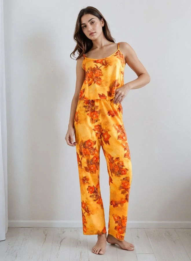 Splash FAV Pyjama Set with Robe Sleeveless Top & Pyjamas