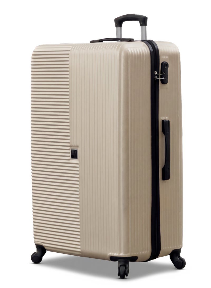 ZAAPPY Horizo Vertic ABS Luggage Hard Shell Lightweight Extra Large 32 Inch (36-40kg) Suitcase, Combination Lock - Image 1