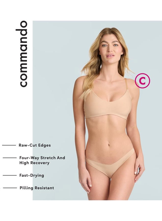 COMMANDO Women's Classic Tiny Thong, True Nude, S/M - Image 3