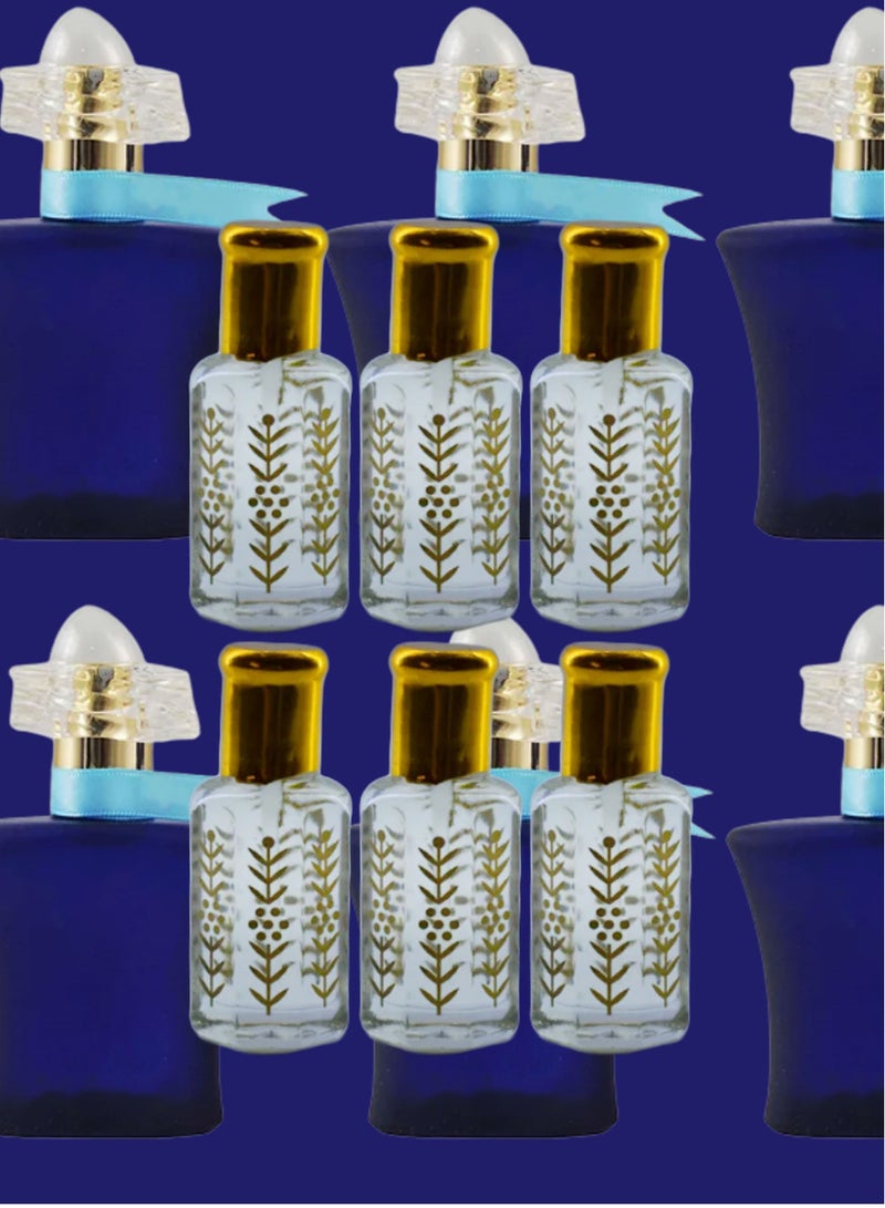 6 Pieces Blue Lady Essential Oil For Women Original Clear 12 Ml