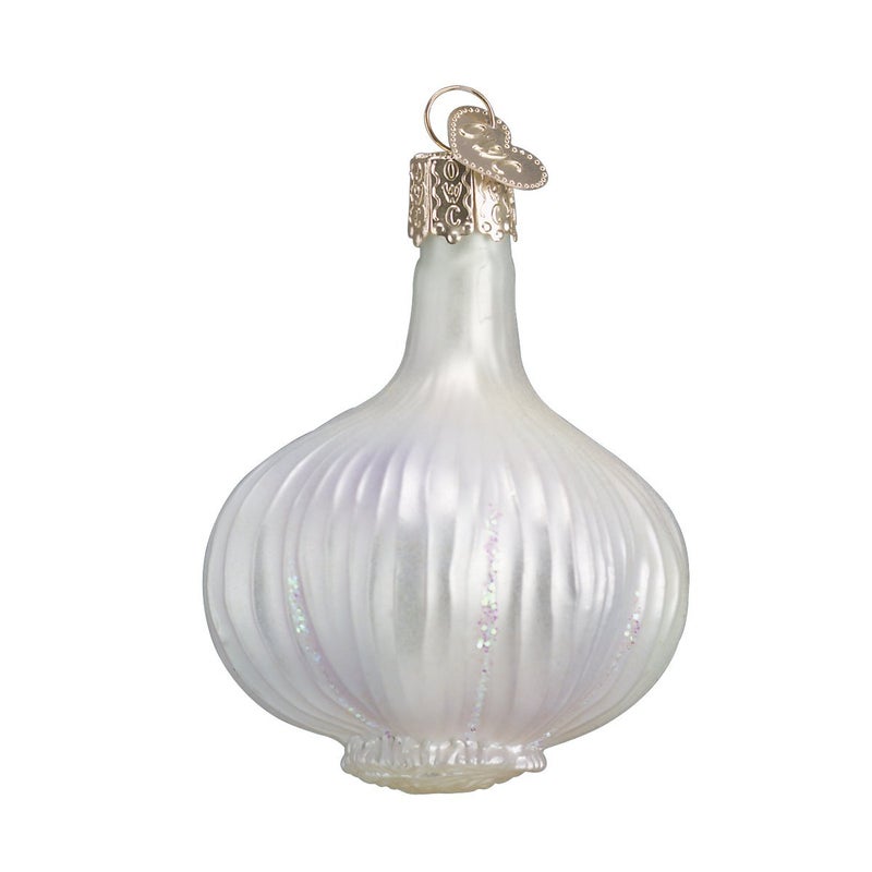 Old World Christmas Garlic Glass Blown Ornament for Christmas Tree, Handcrafted Holiday Decoration, Garden Collection - Image 1