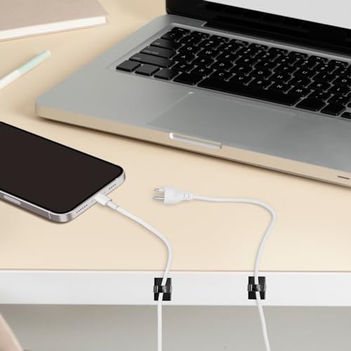 GWHOLE 100Pcs Adhesive Cable Clips Cord Organizer Wire Management for Car Office and Home - Image 5