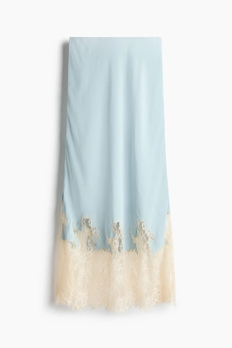 H&M Lace-trimmed skirt