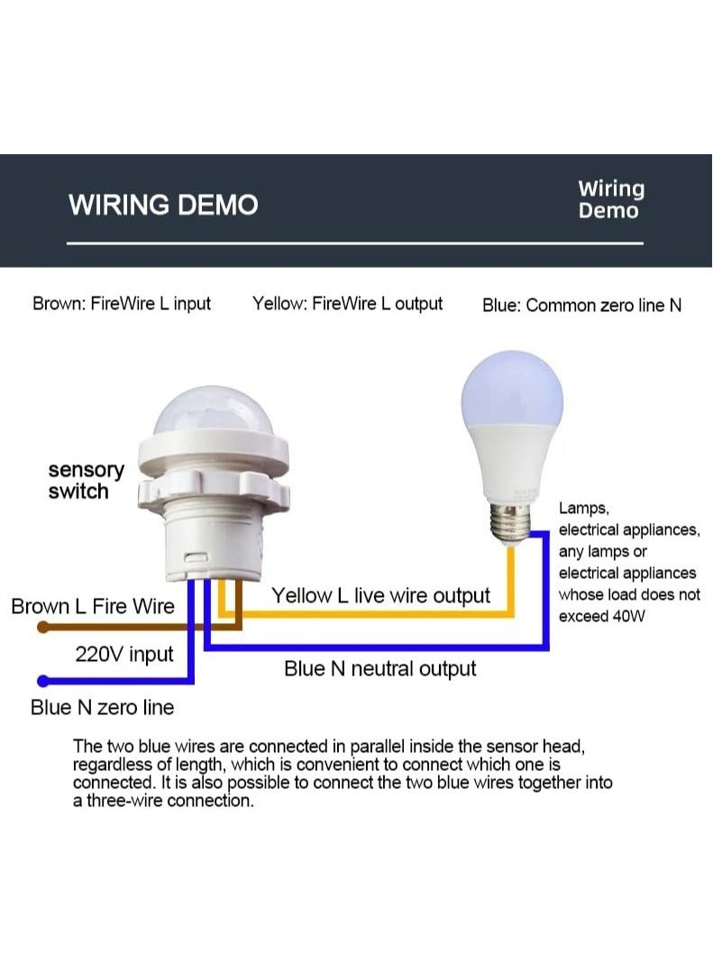 بيعتكلها 110 فولت 220 فولت المنزل داخلي في الهواء الطلق PIR محس حركة كاشف مفتاح ذكي صغير التلقائي مصباح لجهاز الاستشعار التبديل ل LED ضوء الليل الحساسة - Image 2