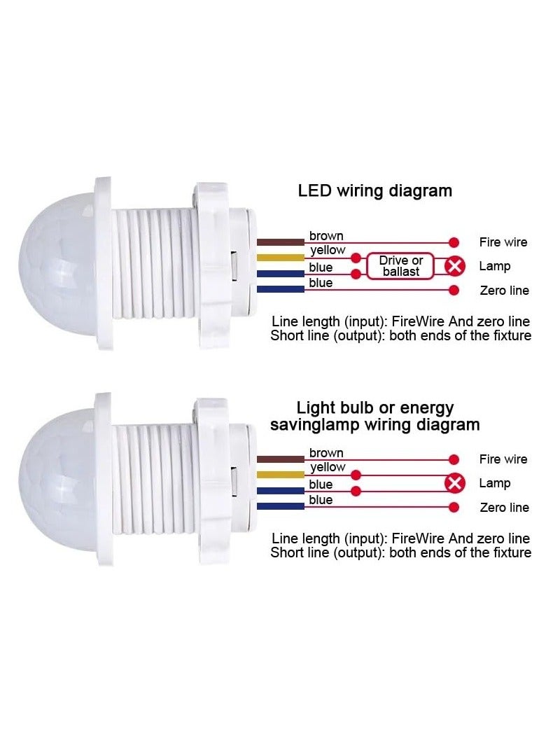 بيعتكلها 110 فولت 220 فولت المنزل داخلي في الهواء الطلق PIR محس حركة كاشف مفتاح ذكي صغير التلقائي مصباح لجهاز الاستشعار التبديل ل LED ضوء الليل الحساسة - Image 3