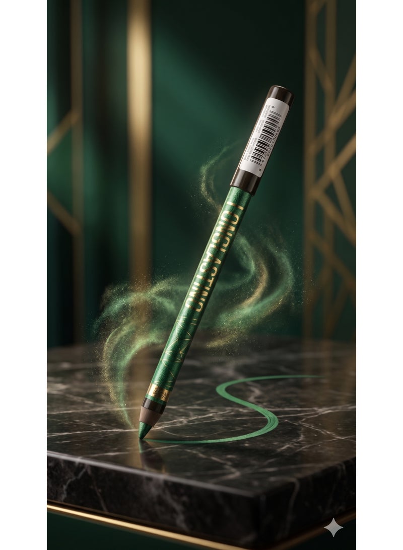 Professional Longlasting Eye Pencil - Shade 107 Dark Forest Green - 2-in-1 Kohl & Eyeliner - Waterproof - Image 2